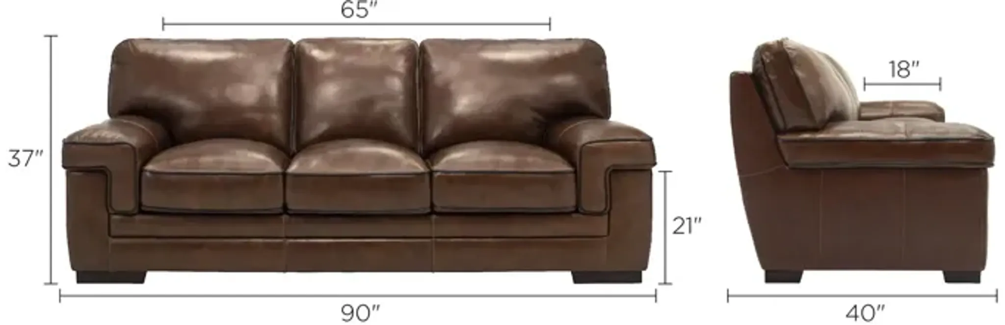 Colton Leather Sofa | Furniture.com