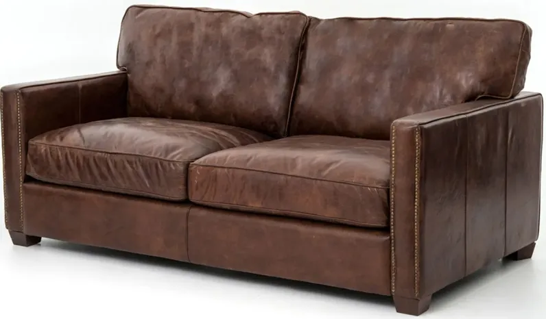 Larkin Leather Sofa in Cigar by Four Hands