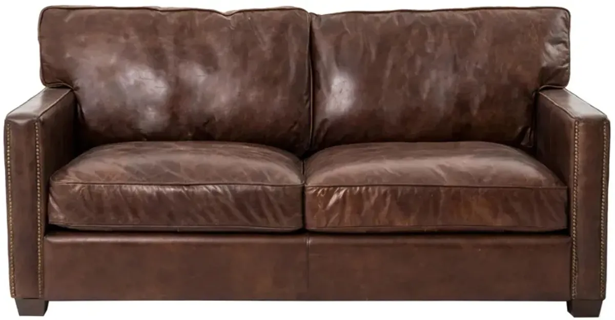 Larkin Leather Sofa in Cigar by Four Hands