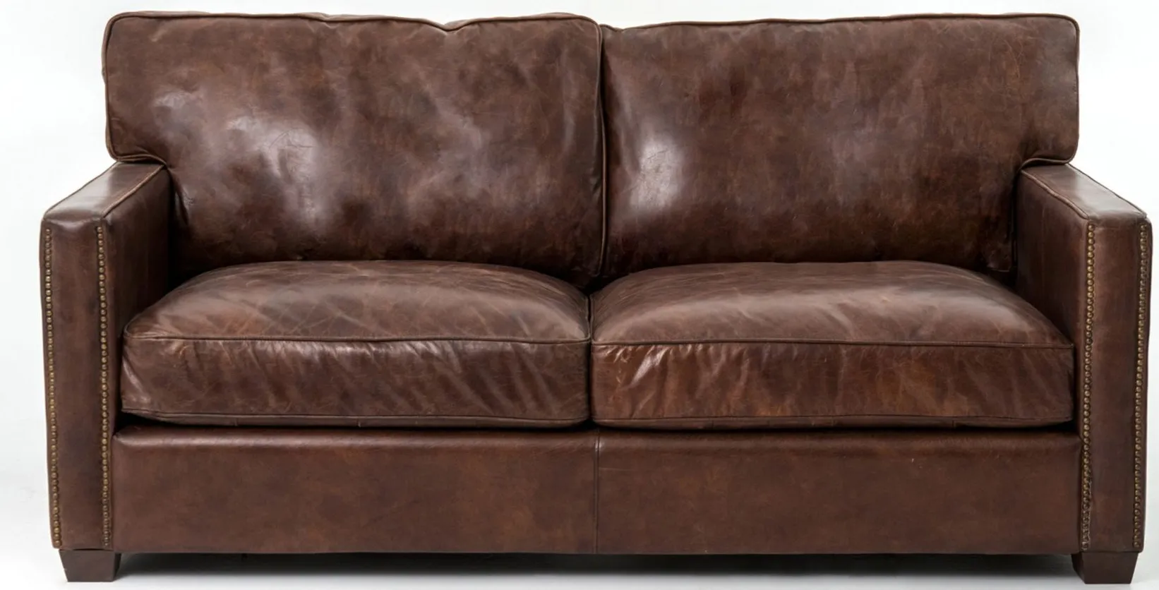 Larkin Leather Sofa in Cigar by Four Hands