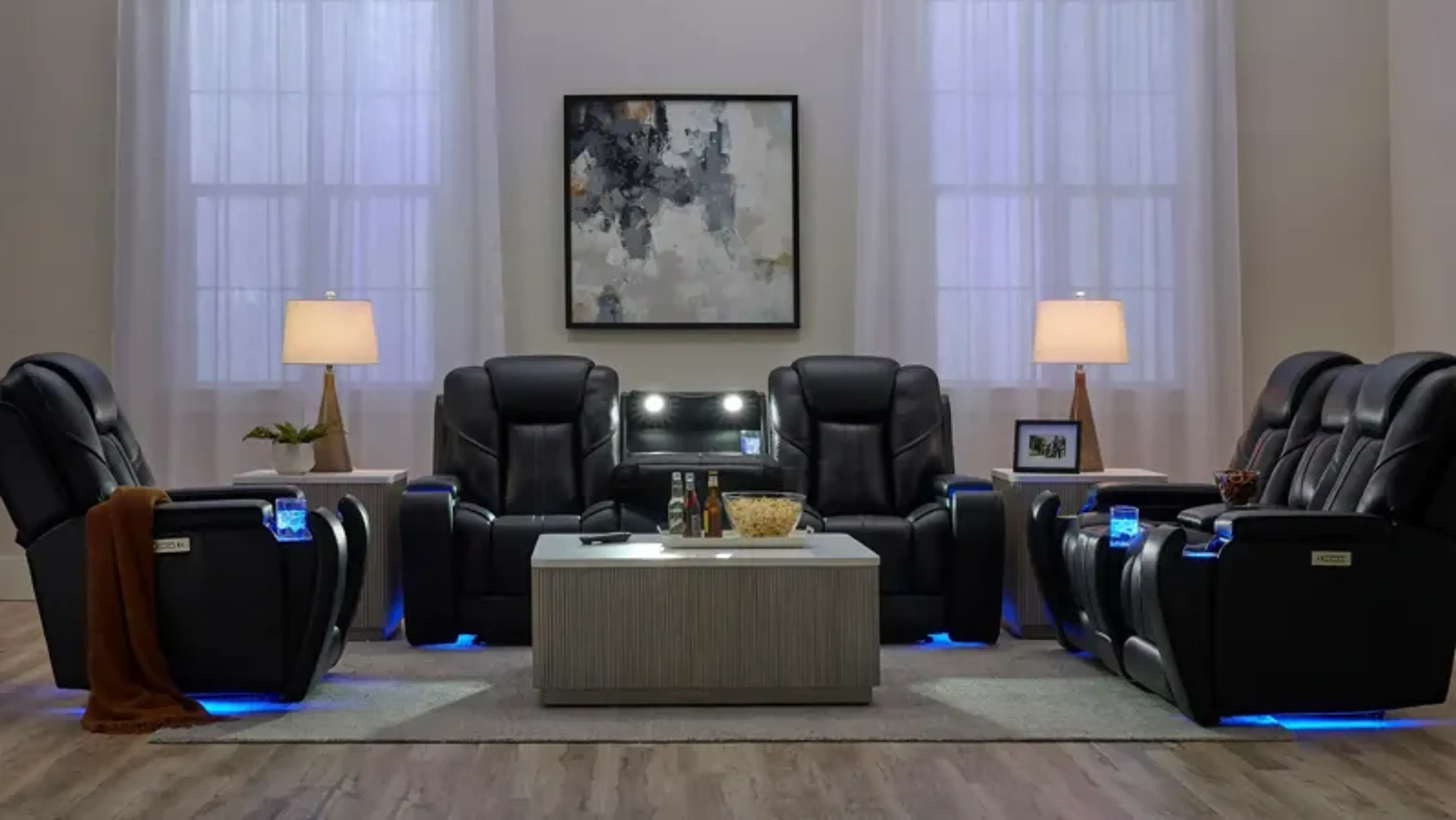 Starlight Zero Gravity Triple Power Sofa W Immersive Entertainment