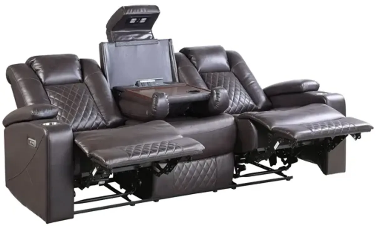 Orina Power Double Reclining Sofa With Power Headrests