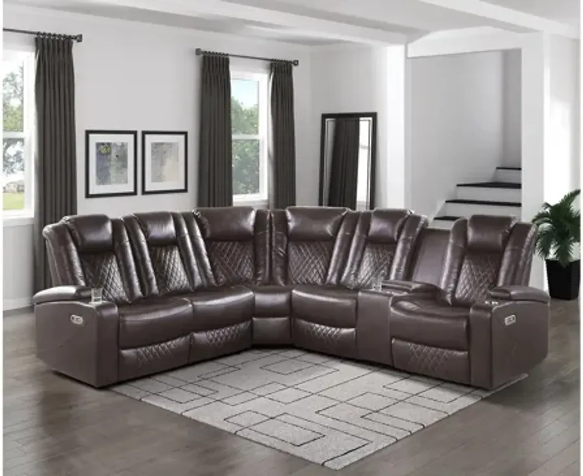 Orina 3-pc. Reclining Sectional With Power Headrests