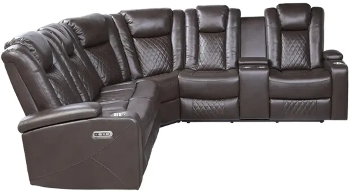 Orina 3-pc. Reclining Sectional With Power Headrests