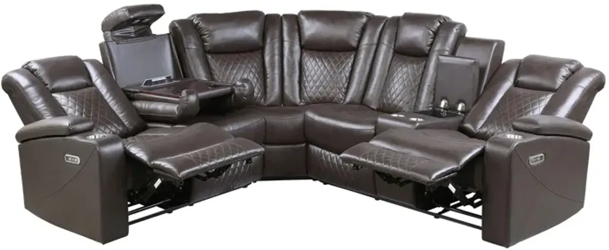 Orina 3-pc. Reclining Sectional With Power Headrests