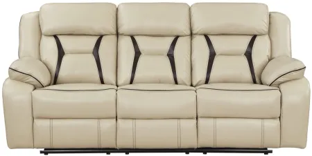 Austin Double Reclining Sofa in Beige by Homelegance