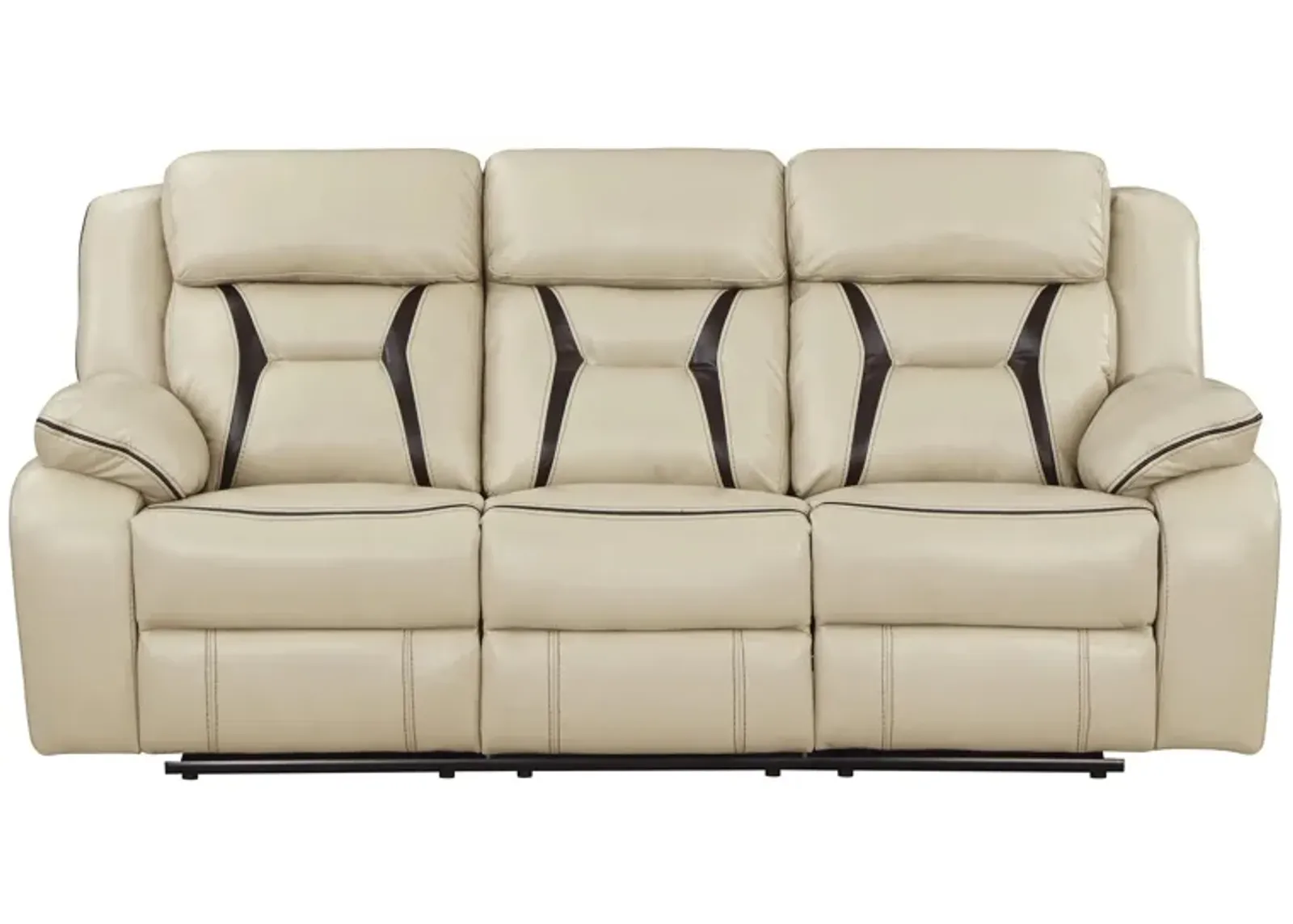 Austin Double Reclining Sofa in Beige by Homelegance