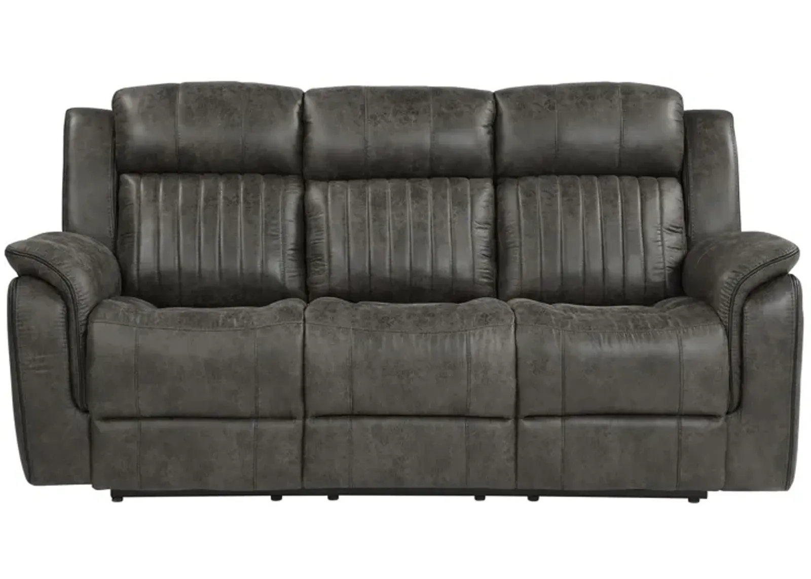 Spivey Double Reclining Sofa in Brownish Gray by Homelegance