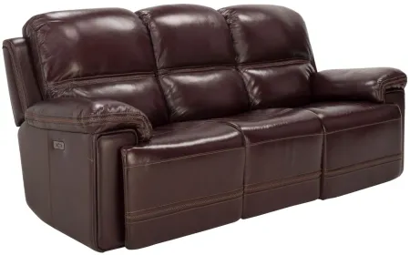 Harding Power Sofa w/Power Headrest in Brown by Davis Intl.
