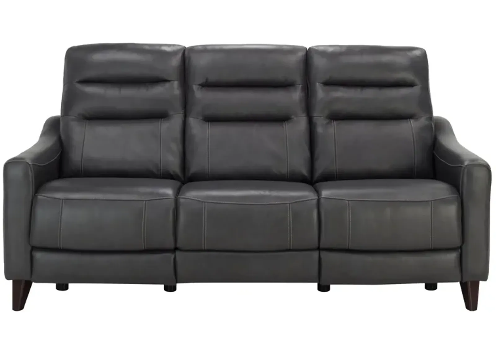 Graham Power Sofa w/ Power Headrest in Charcoal by Davis Intl.