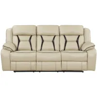 Austin Power Double Reclining Sofa in Beige by Homelegance