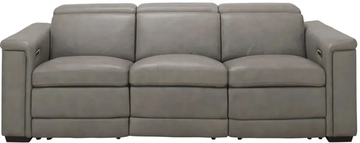 Finnegan Power Sofa w/ Power Headrest in Gray by Bernhardt