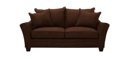 Briarwood Apartment Sofa in Suede So Soft Chocolate by H.M. Richards