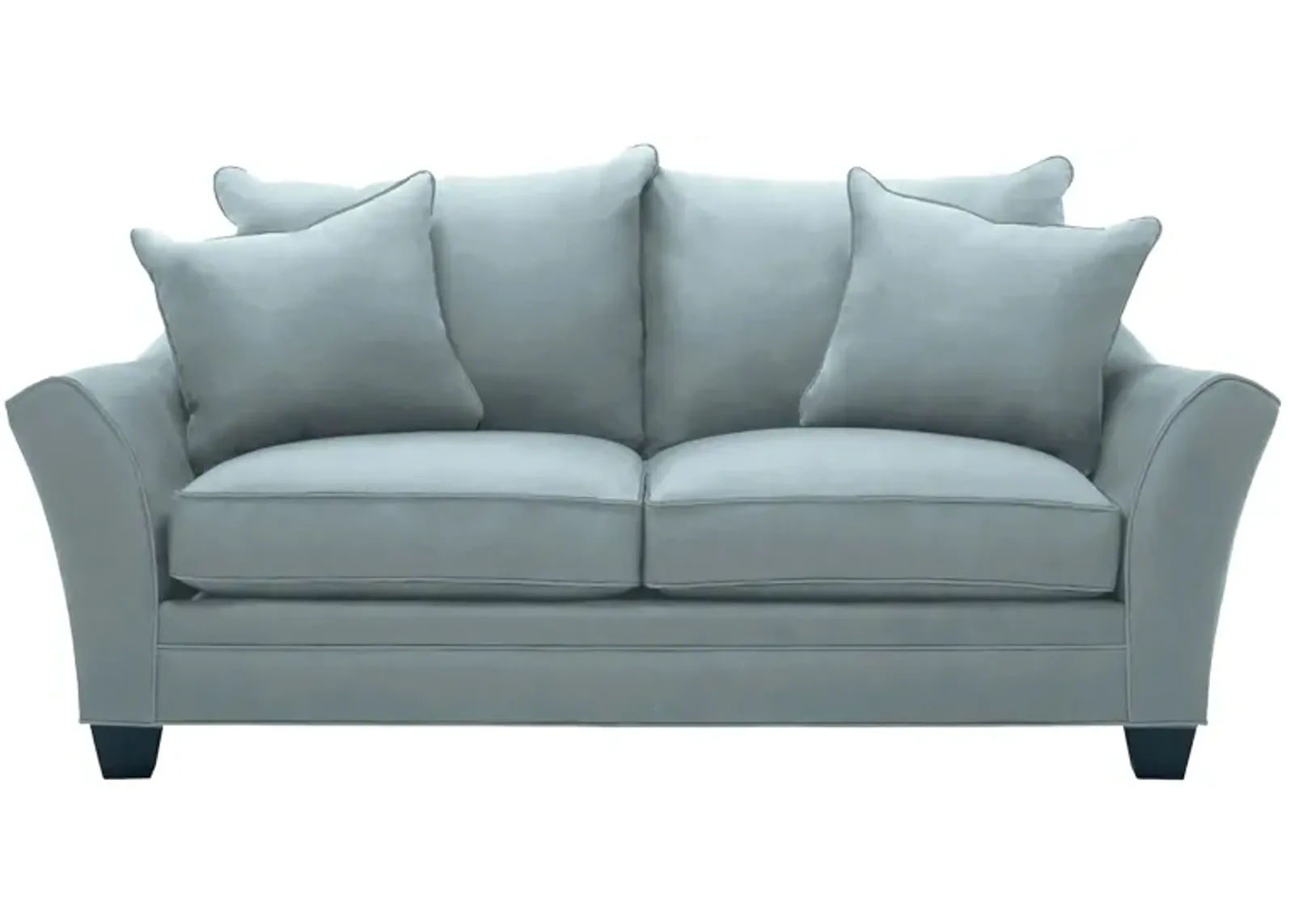 Briarwood Apartment Sofa in Suede So Soft Hydra by H.M. Richards