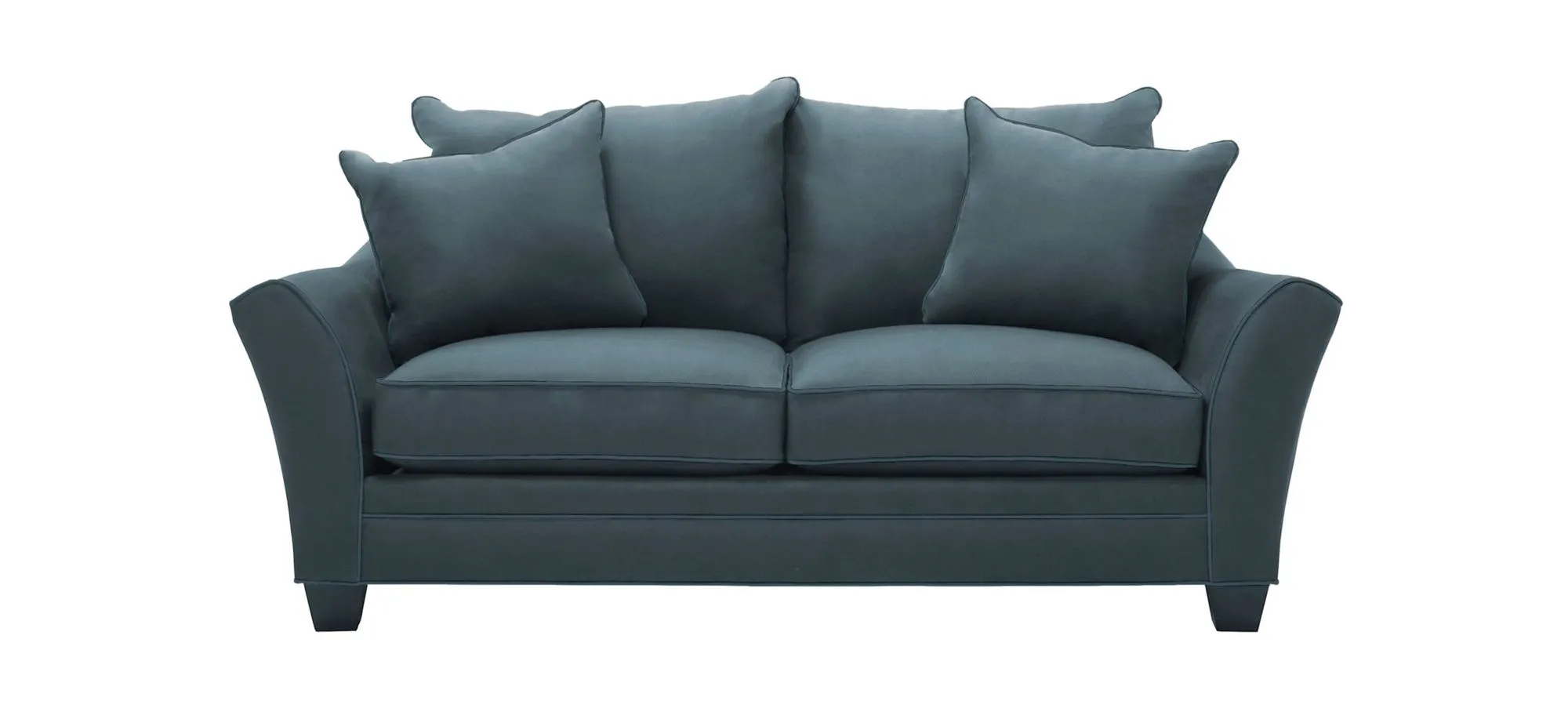 Briarwood Apartment Sofa in Suede So Soft Lagoon by H.M. Richards