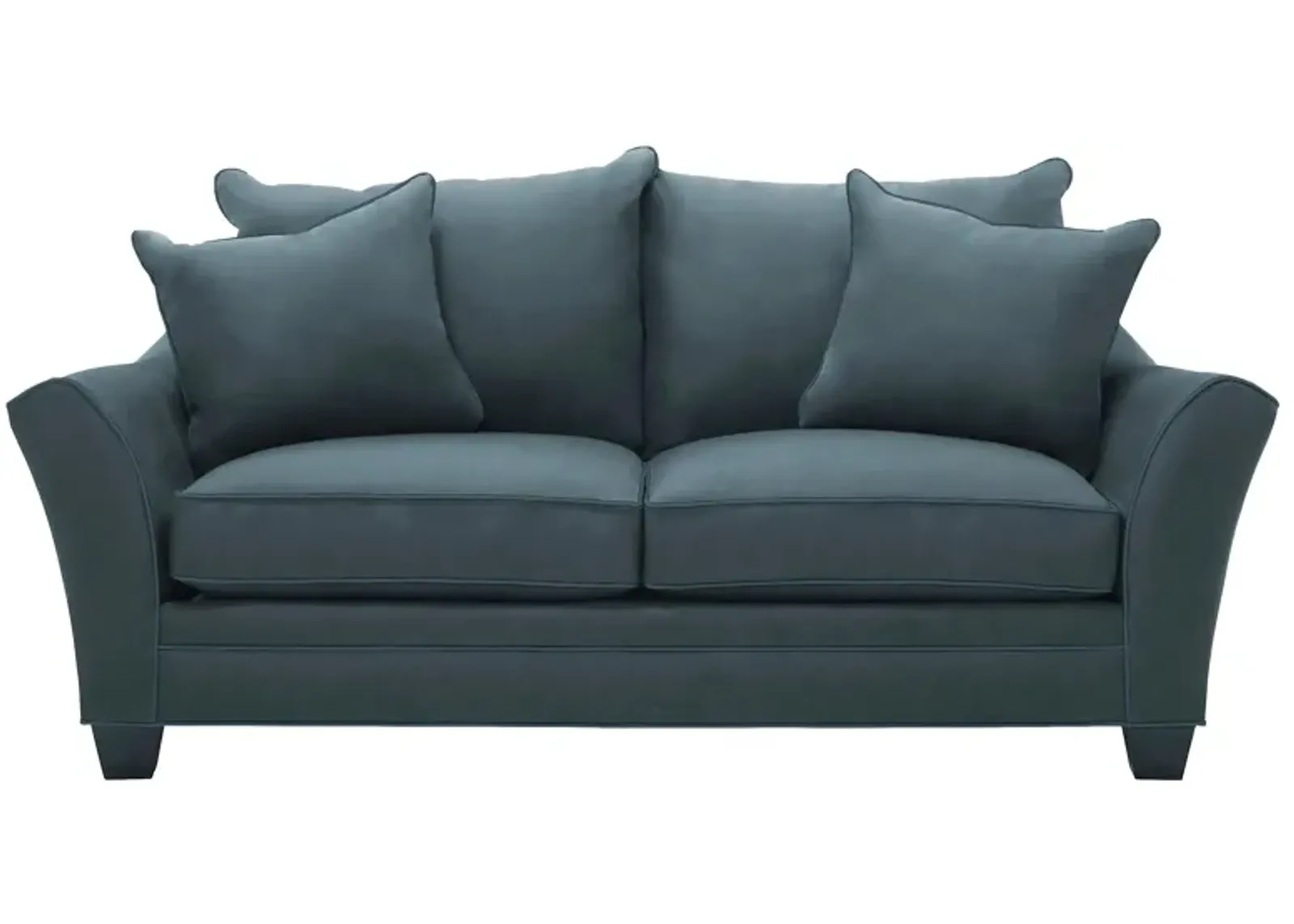 Briarwood Apartment Sofa in Suede So Soft Lagoon by H.M. Richards