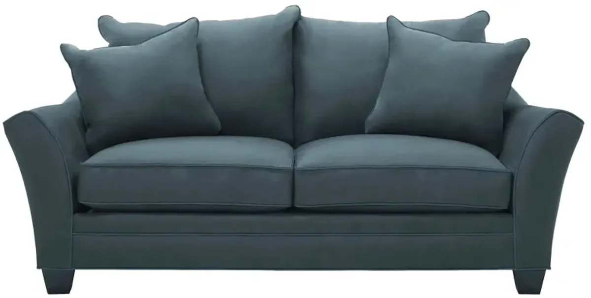 Briarwood Apartment Sofa in Suede So Soft Lagoon by H.M. Richards