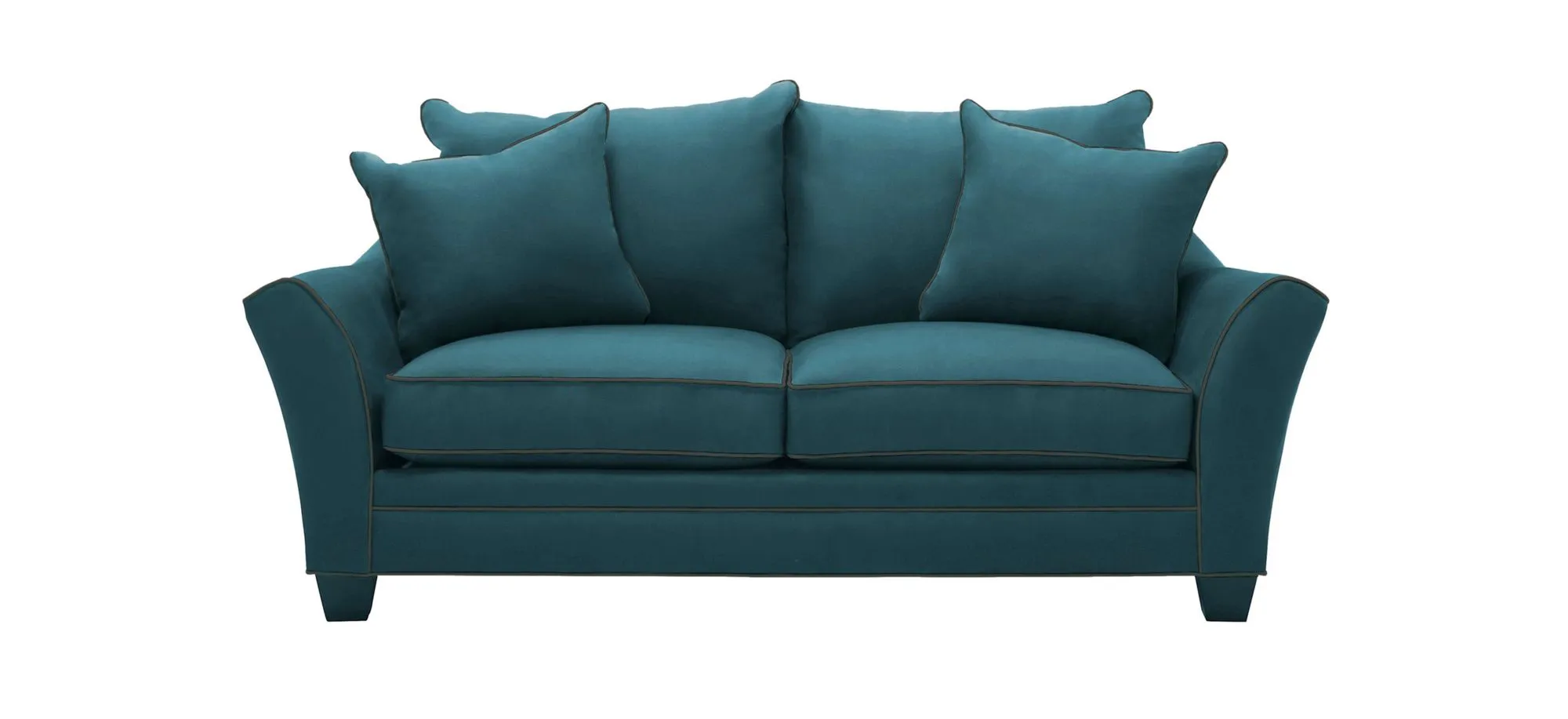 Briarwood Apartment Sofa in Suede So Soft Indigo/Mineral by H.M. Richards