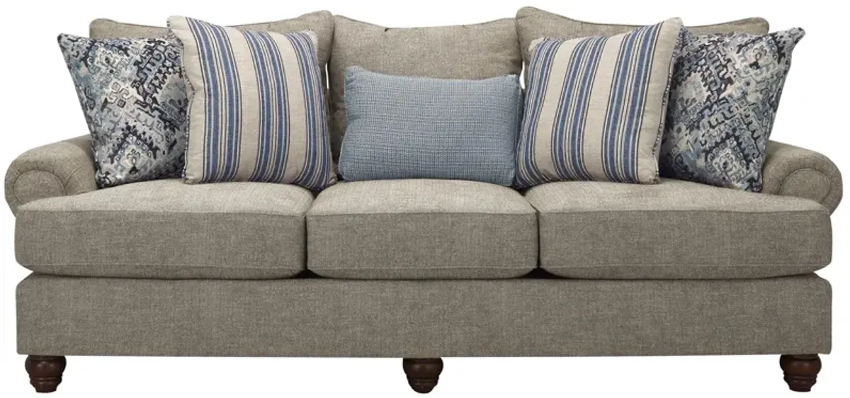 Hargrove Sofa in Beige by Emeraldcraft