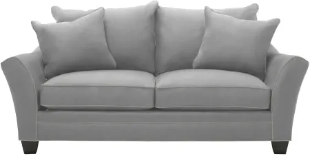 Briarwood Apartment Sofa in Suede So Soft Platinum by H.M. Richards