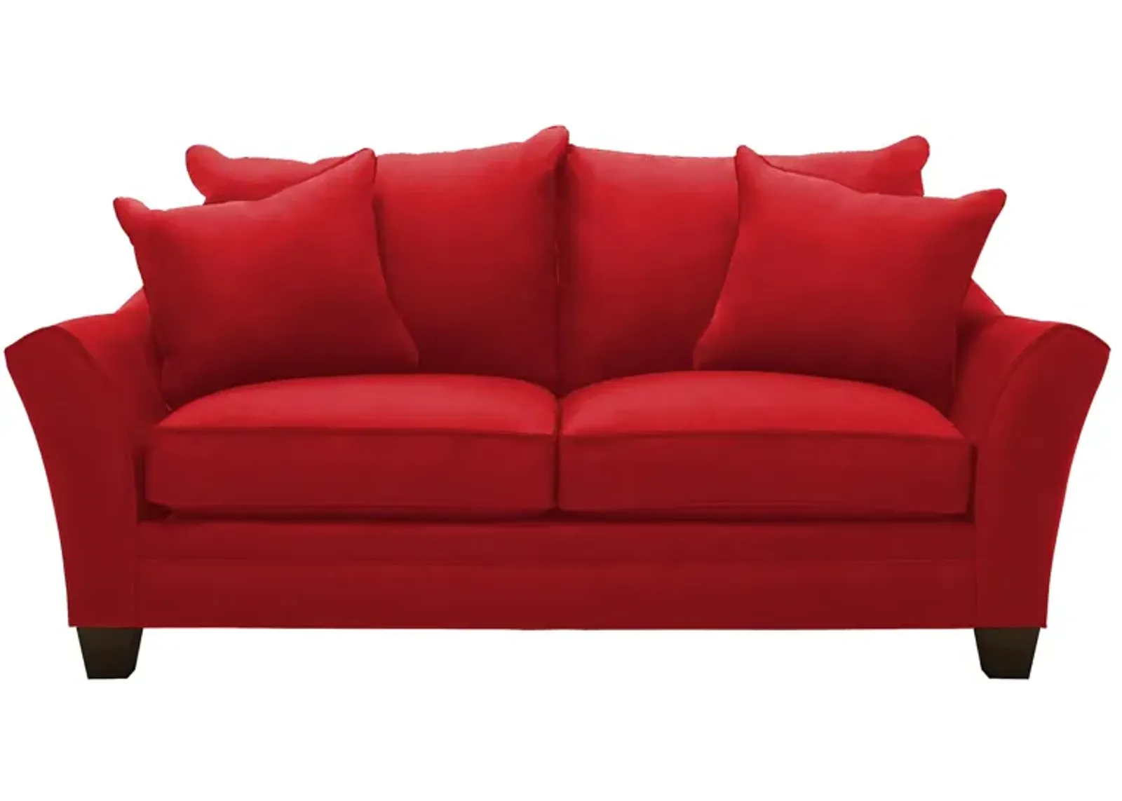 Briarwood Apartment Sofa in Suede So Soft Cardinal by H.M. Richards