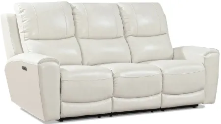 Laurel Power Reclining Sofa in Ivory by Steve Silver Co.