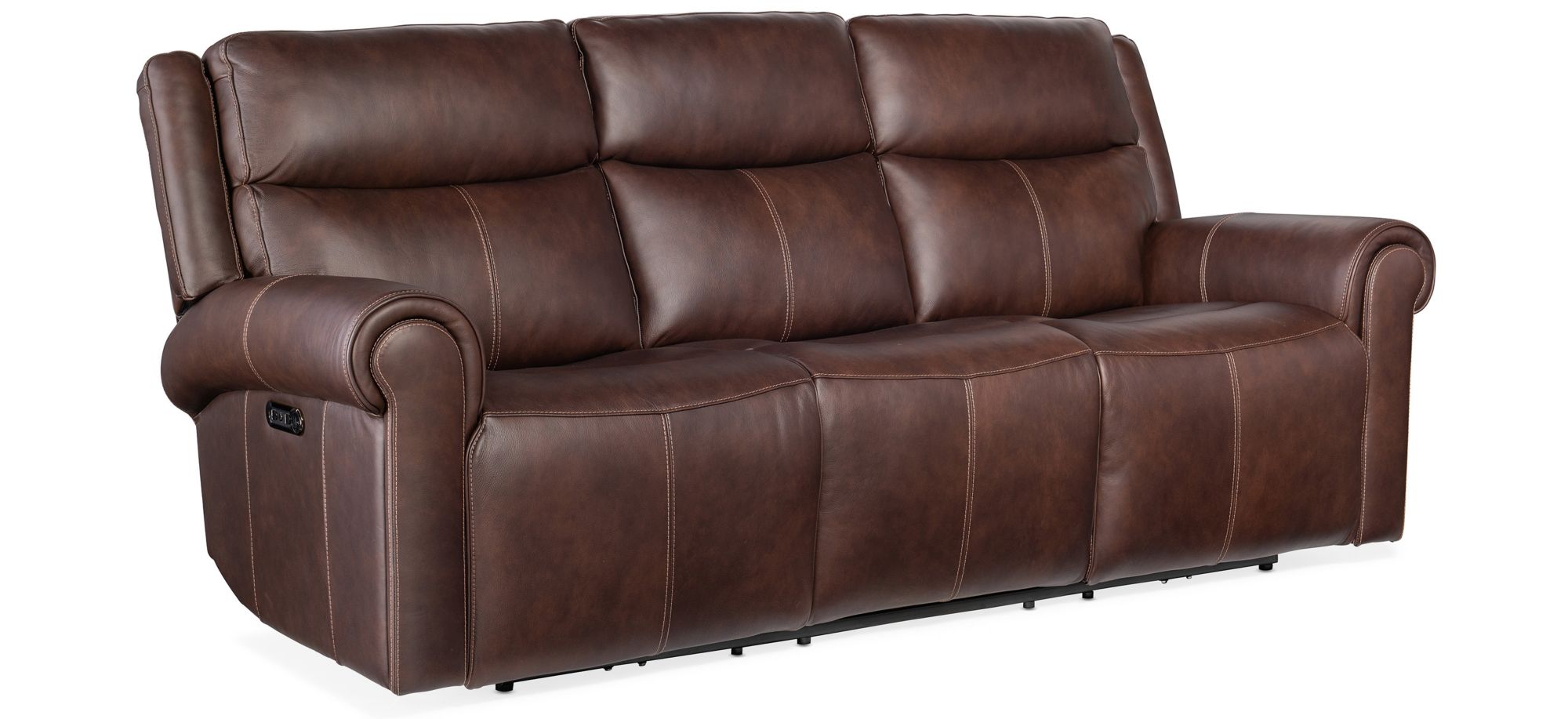 Oberon Zero Gravity Power Sofa in Caruso Walnut by Hooker Furniture