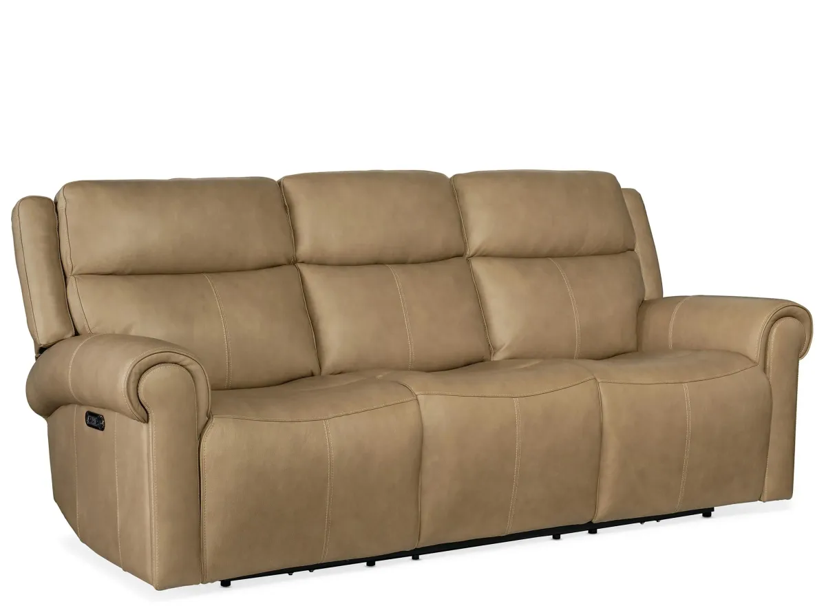 Oberon Zero Gravity Power Sofa in Caruso Sand by Hooker Furniture