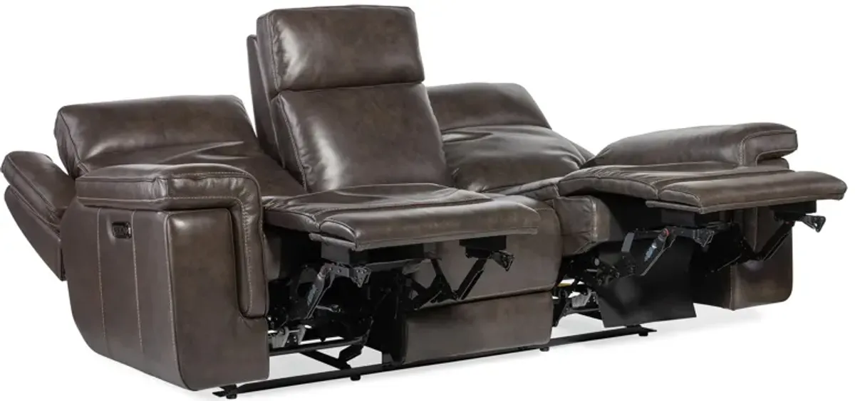 Montel Lay Flat Power Sofa with Power Headrest & Lumbar