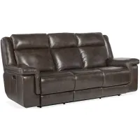 Montel Lay Flat Power Sofa with Power Headrest & Lumbar in Cosmos Cocao by Hooker Furniture