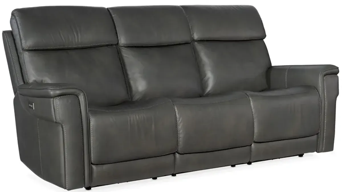 Lyra Zero Gravity Power Sofa with Power Headrest in Sahara Dorina Gray by Hooker Furniture