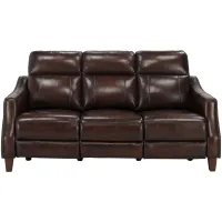 Thomas Power Sofa with Power Headrest & Drop Down Table in Brown by Bellanest