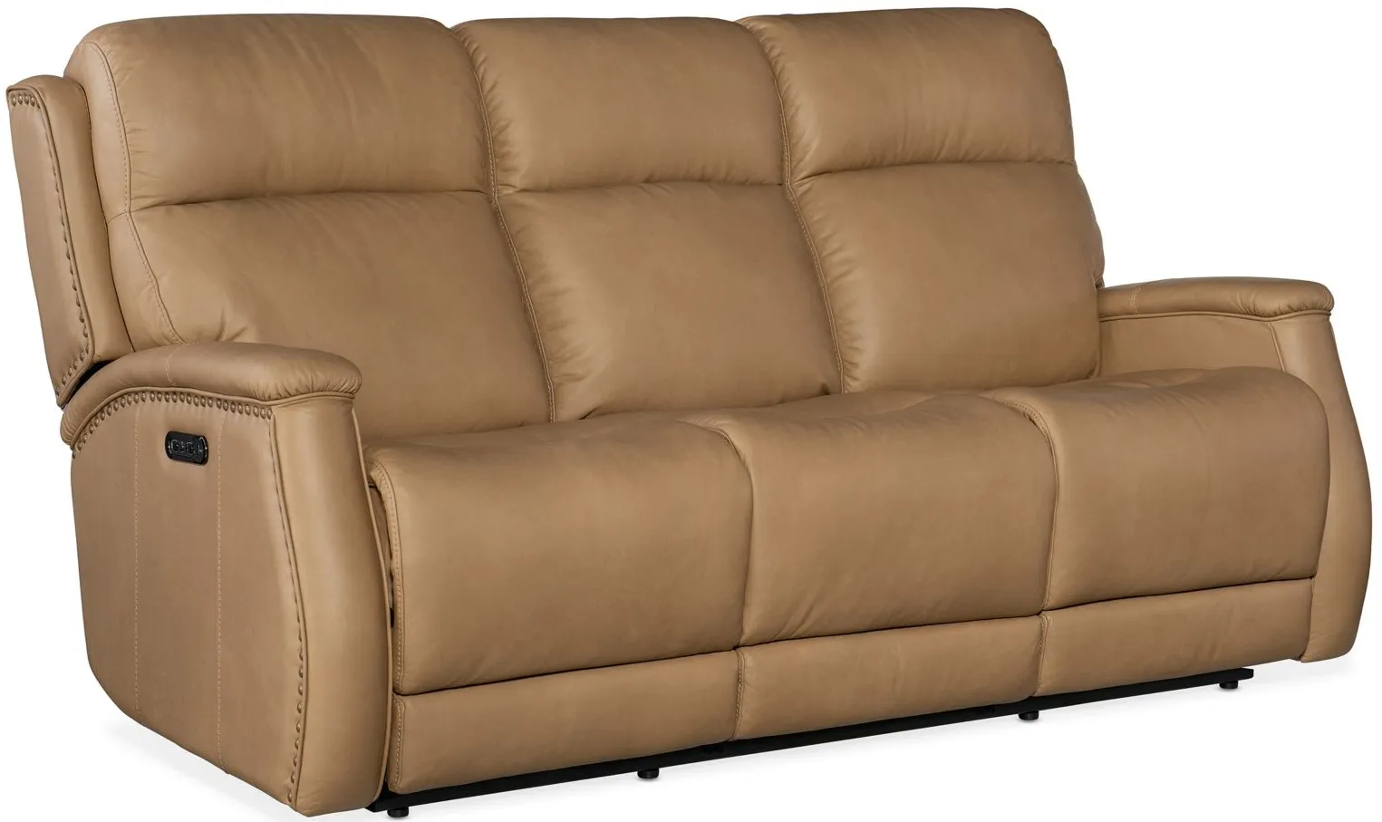 Rhea Zero Gravity Power Recline Sofa with Power Headrest in Sahara Sand by Hooker Furniture
