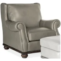 William Stationary Chair in Derrick Gray Linen by Hooker Furniture