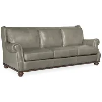 William Stationary Sofa in Derrick Gray Linen by Hooker Furniture