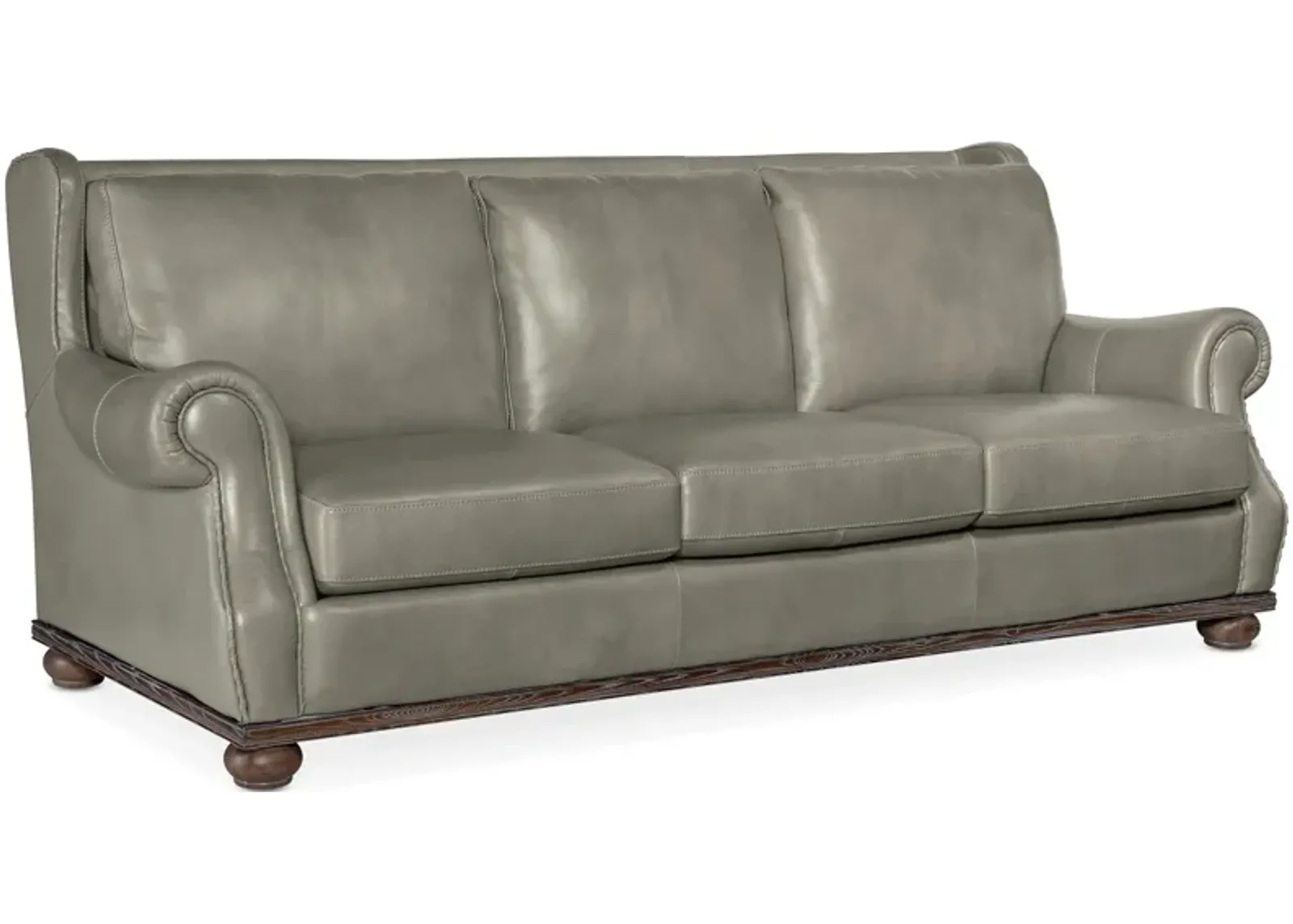 William Stationary Sofa in Derrick Gray Linen by Hooker Furniture