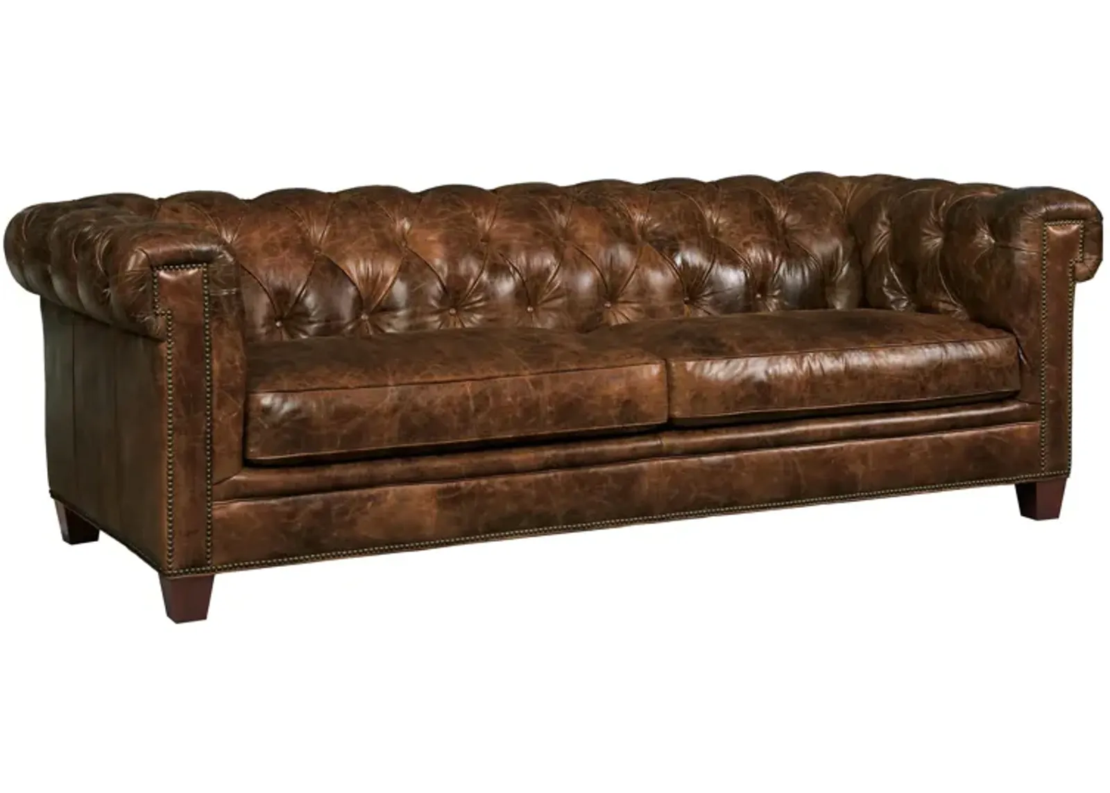 Chester Stationary Sofa in Brown by Hooker Furniture