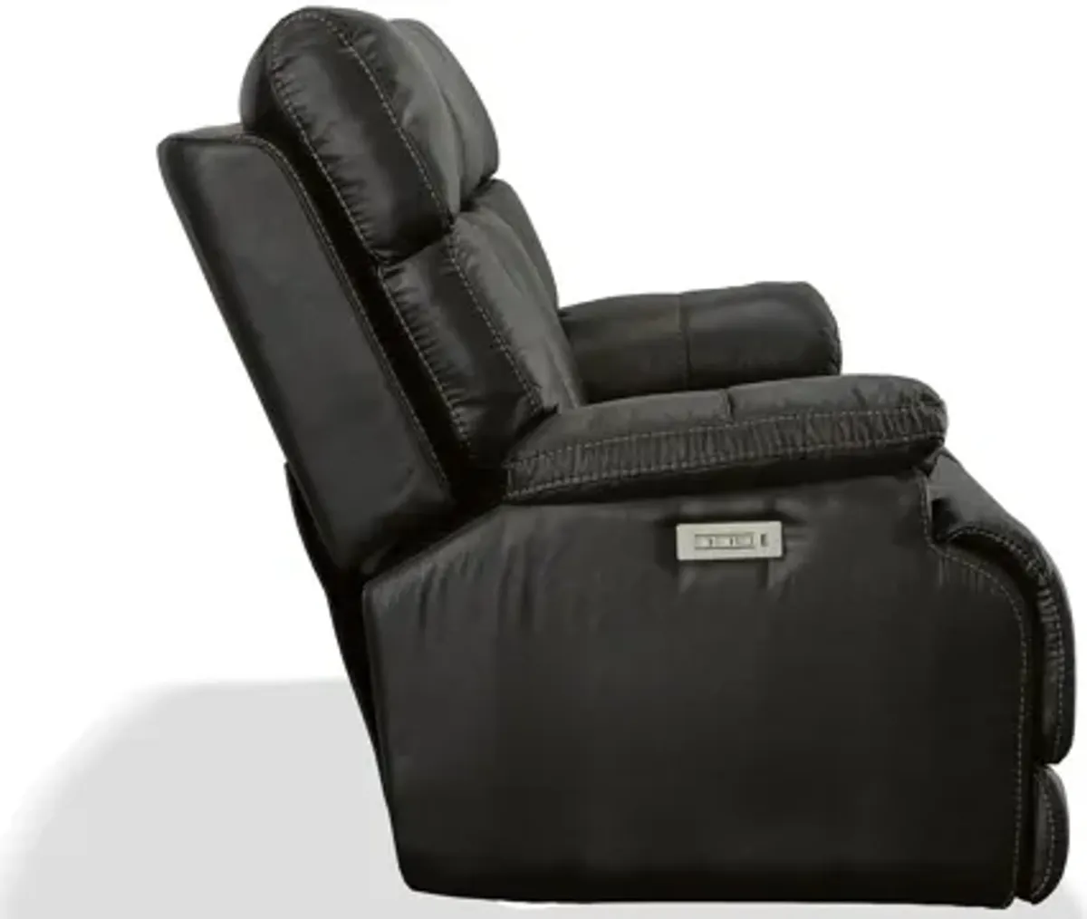 Clive Leather Power Reclining Loveseat with Power Headrest and Lumbar