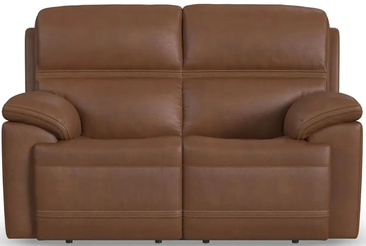 Jackson Power Reclining Loveseat in Whiskey by Flexsteel