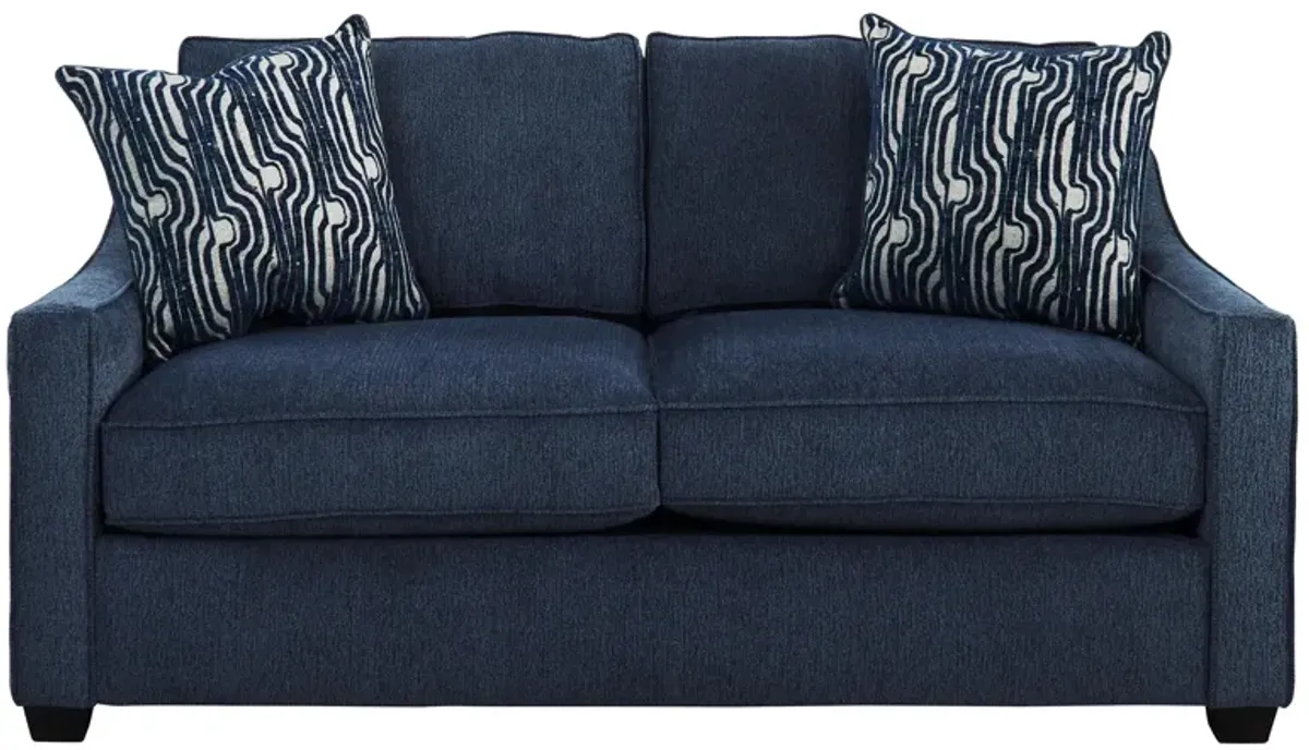 Arro Loveseat in Plush Navy by Behold Washington