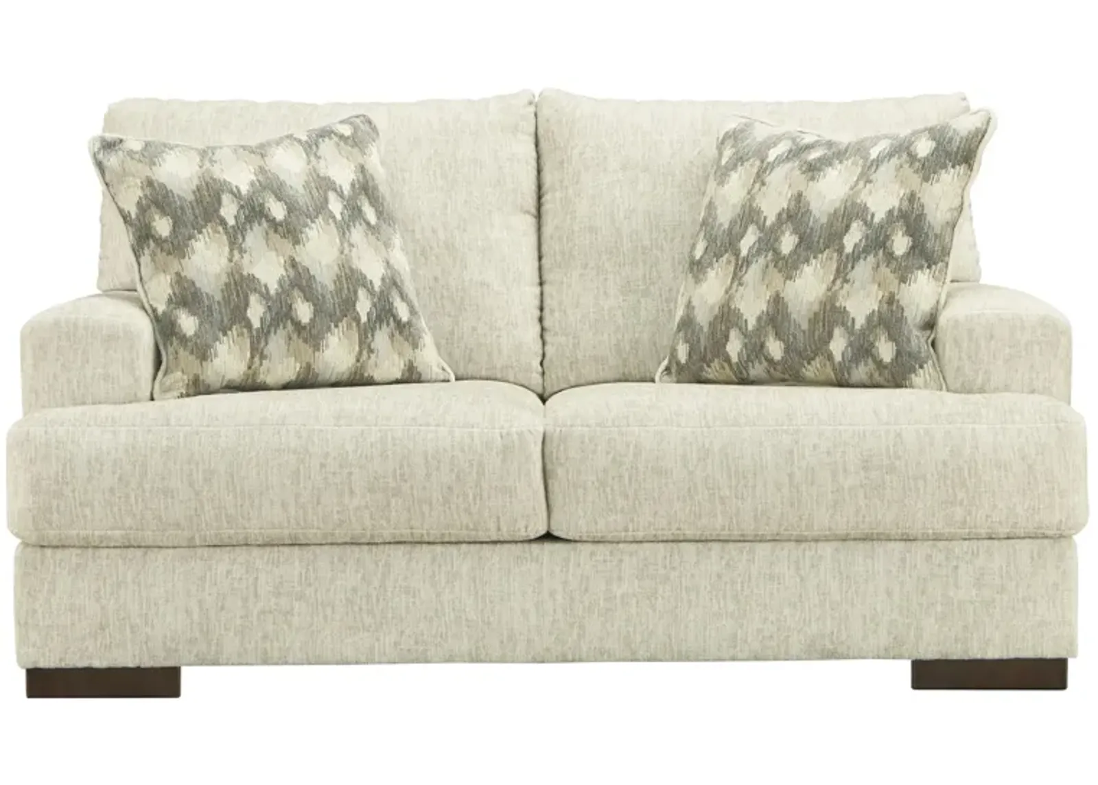 Hillston Chenille Loveseat in Beige by Ashley Furniture