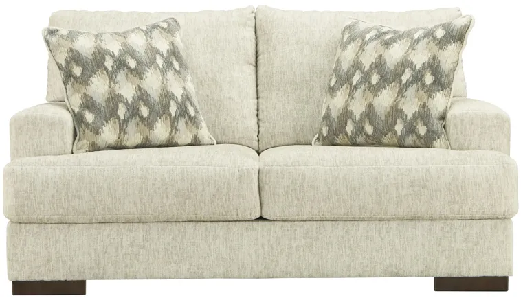 Hillston Chenille Loveseat in Beige by Ashley Furniture