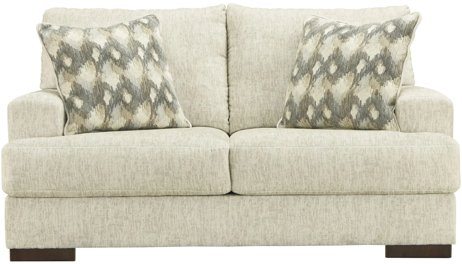 Hillston Chenille Loveseat in Beige by Ashley Furniture