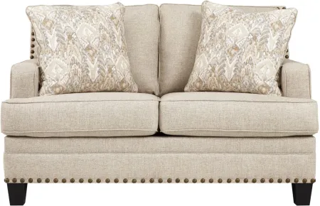 Clarion Loveseat in Off-White by Ashley Furniture