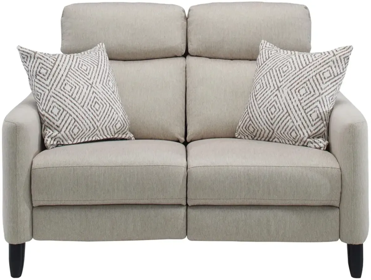 Adrienne Power Loveseat in Linen by Bellanest