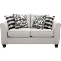 Daine Loveseat in Popstitch Shell by Fusion Furniture