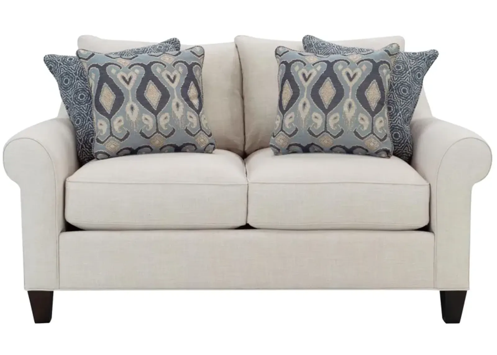 Gemma Loveseat in Effie Linen by H.M. Richards