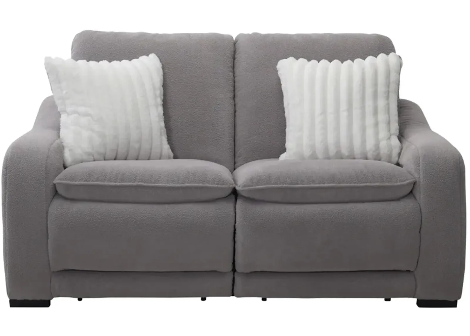 Celine Power Loveseat w/ Power Headrest in Bliss Gray by Bellanest