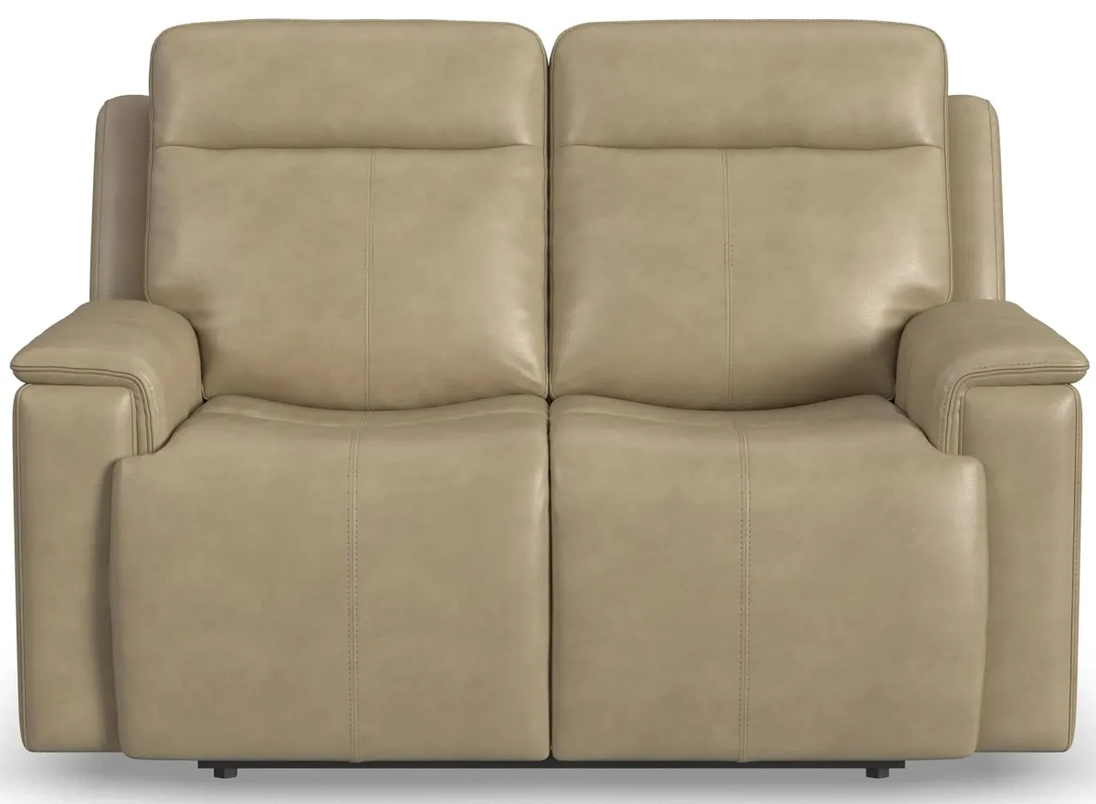 Odell Power Reclining Loveseat in Stone by Flexsteel