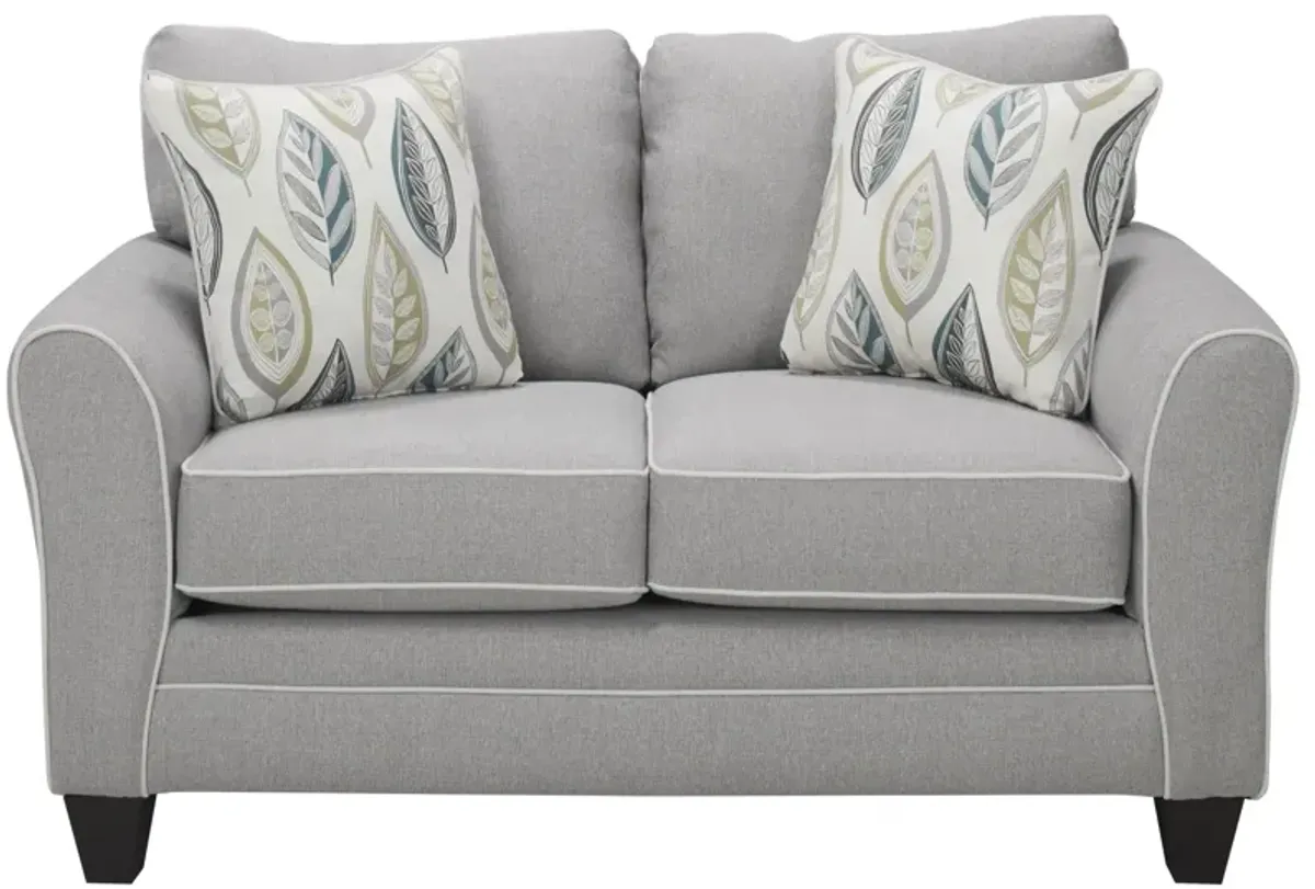 Bodey Loveseat in Gray by Fusion Furniture